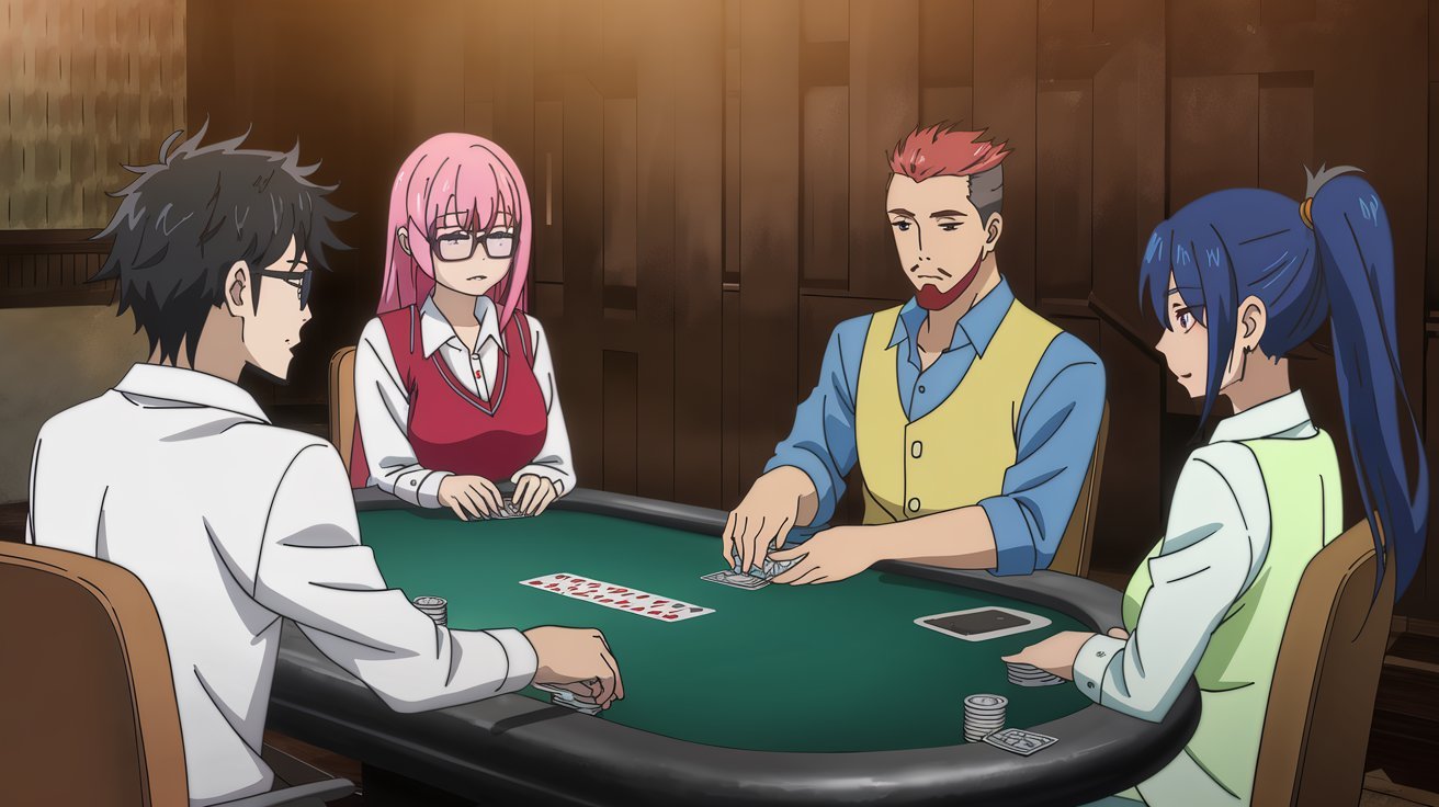 manga strip poker video