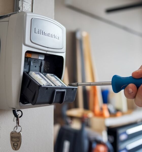 LiftMaster garage door opener battery replacement